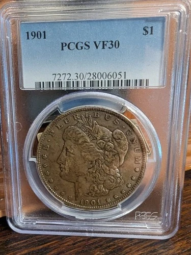 1901 MORGAN DOLLAR PCGS CERTIFIED VF30   "KEY DATE" DOLLAR!