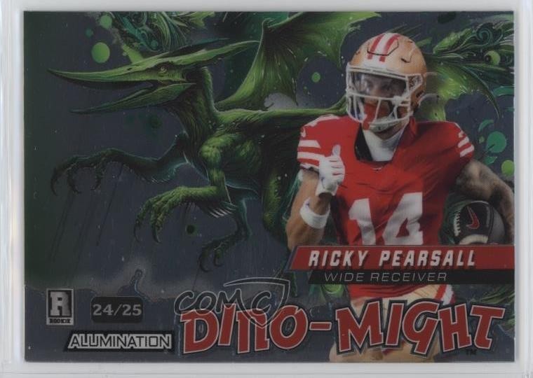 Ricky Pearsall Wild Card Alumination Dino-Might #RP Pteradactyl-Mirror Foil-Green