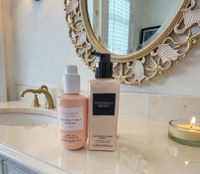 Victoria’s Secret Lavender & Vanilla Relax Body Oil 6.7oz and Fragrance Lotion