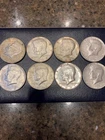 (8) kennedy half dollars 1966-1969
