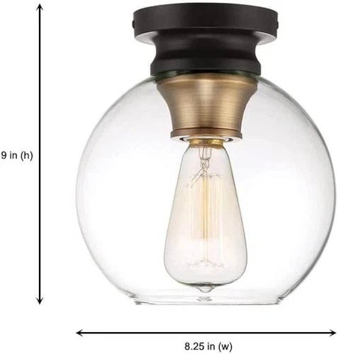 Designers Fountain 1262-VB Ella 1 Flush Mount Ceiling Light, Vintage Bronze - Picture 4 of 5