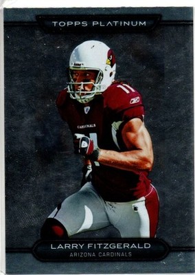 2010 TOPPS PLATINUM LARRY FITZGERALD CARD #10