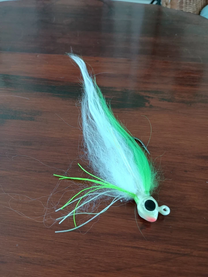 Plantilla brillante sin malezas de 7". Bajo pavo real de 5/8 oz Muskie lucio lucio rayas agua salada Foto 3 de 3