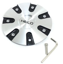 Tapa central negra mecanizada Helo 7-3/4" perno OD cerrado para 5/6 orejetas HE868 868L185BAL