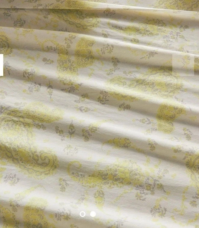 Nuevo con etiquetas Juego de sábanas Anthropologie algodón orgánico satén KING amarillo cachemir Foto 3 de 4