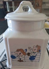 Vintage Tetley Tea musical tea canister & lid Royal Winton UK; Lid Plays Music