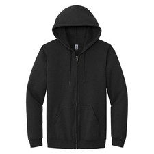 Gildan Heavy Blend 50/50 Full Zip Hooded Sweatshirt G18600 - Black - XL