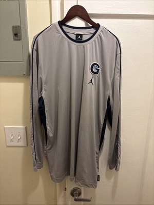 00 s Jordan Georgetown Hoyas Basketball Pullover LS Warmup Jersey Size XL