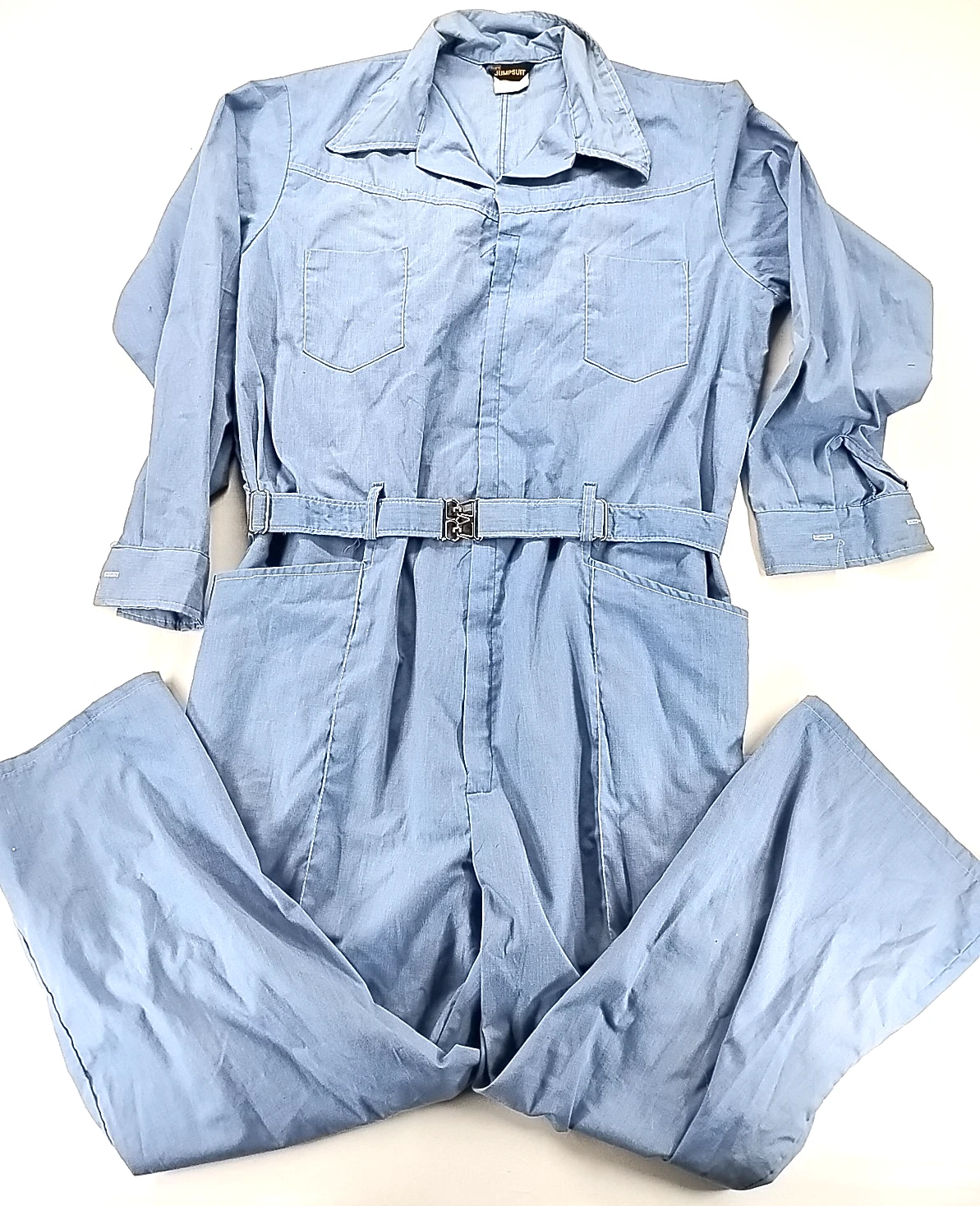 Vintage Sears Long Sleeve Coveralls Jumpsuit 50 USA Mechanic Workwear Outdoor