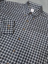 Brooks Brothers 346 Shirt Mens XL Plaid Cotton Non Iron Button Up Long Sleeve