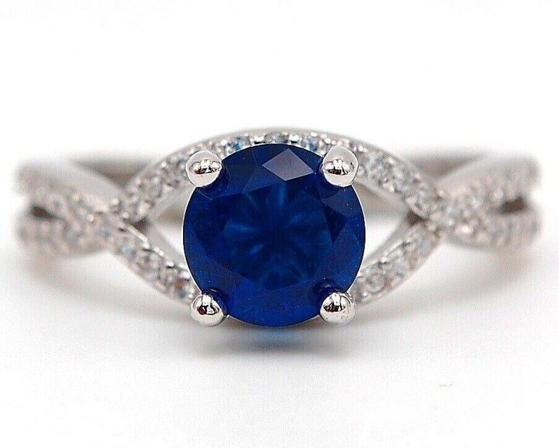 2CT Heat Treated Kyanite 925 Sterling Silver Ring Sz 7 &6-7
