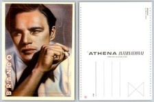 Marlon Brando Martin Afton Portrait Postcard Athena International Printed