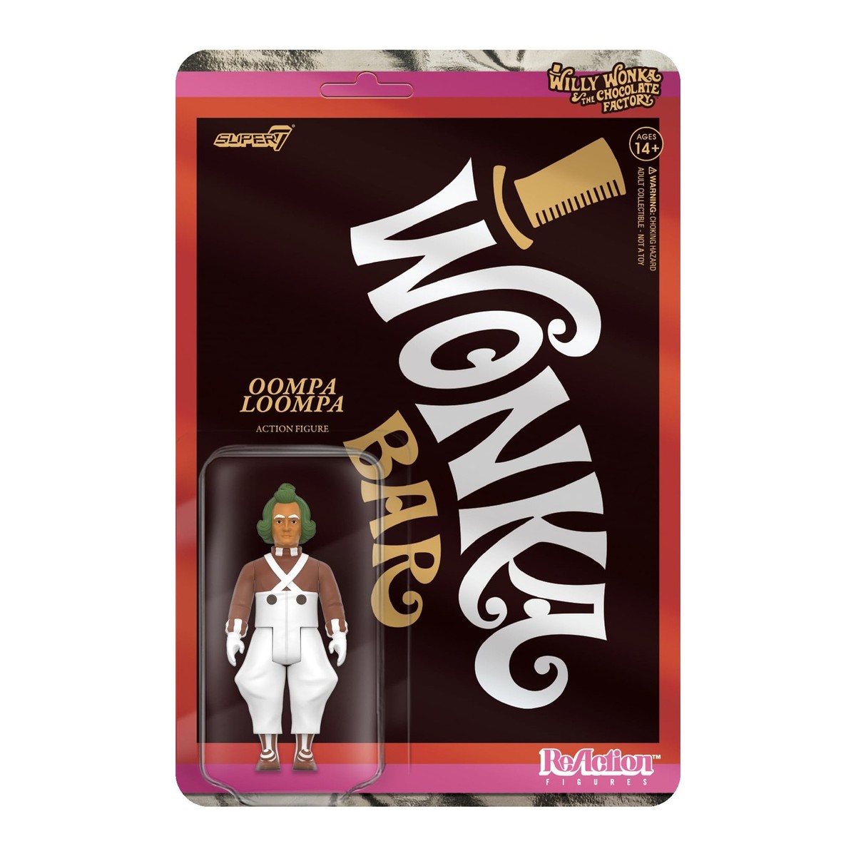 3.75 Inch Oompa Loompa Action Figure Super7 Willy Wonka Retro