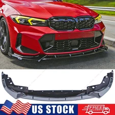 GLOSS BLACK FRONT BUMPER LIP KIT 3PCS FITS 2023-2026 BMW G20 330i M-SPORT M340i
