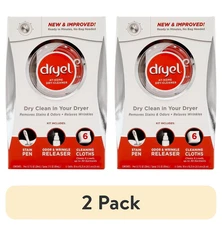Dryel At-Home Dry Cleaner Refill 6 Count – 2 Pack | Gentle Fabric Cleaning