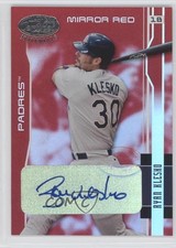 2003 Leaf Certified Materials Mirror Red Signatures 10/10 Ryan Klesko Auto b9e