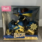 VINTAGE BARBIE BATGIRL & MOTORCYCLE DC COMICS SUPERHERO DOLL MATTEL 2003