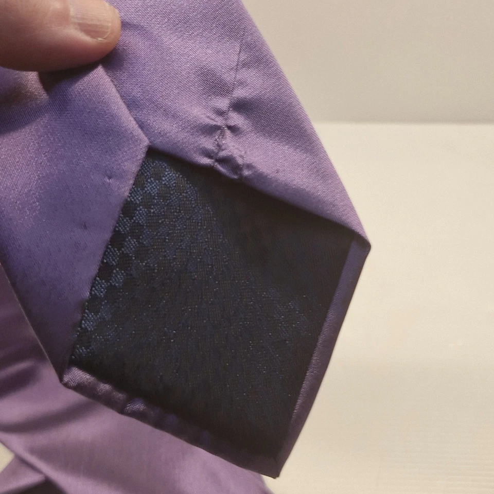 Nuova Moda Purple Polyester Necktie Business Formal Tie - image 4 of 4