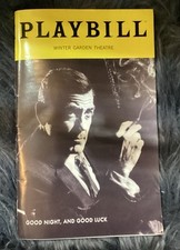 Good Night And Good Luck Playbill (Starring George Clooney)