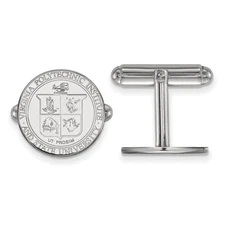 Sterling Silver Virginia Tech Crest Cuff Links