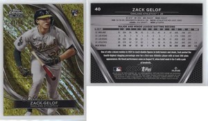 2024 Topps Chrome Black Gold Mini-Diamond Refractor /50 Zack Gelof #40 Rookie RC