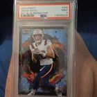 Drake Maye 2024 Finest #248 RARE Sky Blue Refractor /150 RC Patriots PSA 9