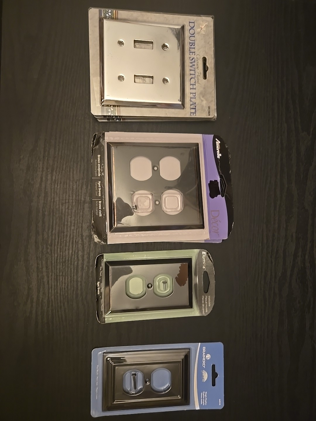 S And 3 Chrome Switch Plates