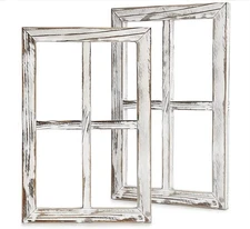 Rustic Wall Decor-Home Decor Window Barnwood Frames -Room Decor for Home or O...