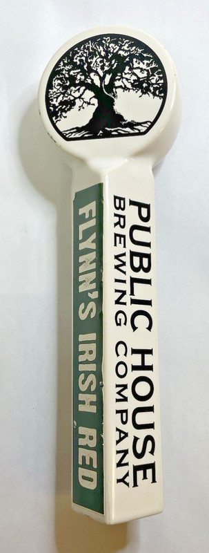 Public House Brewing Company Flynn's Irish Red Beer Tap Ten Inch Handle