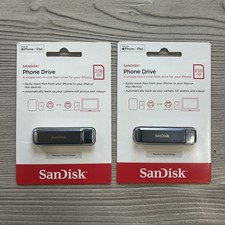 SanDisk SDIXD0N-256G-AW6ME Phone Drive 256GB Flash Drive for iPhone Lot of (2)