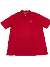 Tommy Bahama Polo Shirt Mens XL Red IslandZone Supima Cotton Golf Performance