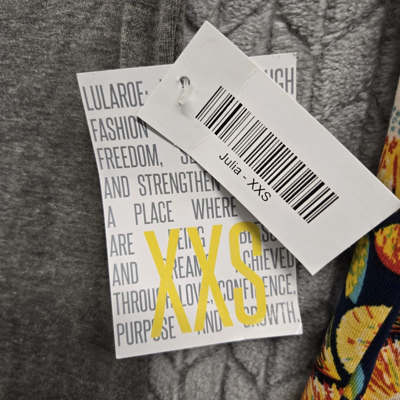 VETEMENTS 2 Lularoe Julia abito blu floreale taglia 2XS vestito bodycon nuovo con etichetta grigio tinta unita