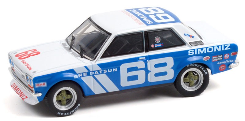 Datsun 510 #68 Greenlight échelle 1/43 de collection en métal injecté