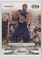 2009 Prestige Rookie Bonus Shots Black Signatures /100 Dante Cunningham Auto 0f6