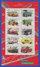 France 2003 Philexjeunes 2003 Commercial Vehicles Mini Sheet Mi. No. 3751-60 **