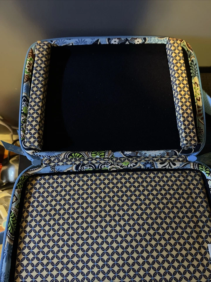 Vera Bradley Suzani Carcasa Rígida Tablet iPad Mini Laptop AzulFloral Estuche Bolso Correa Foto 4 de 4