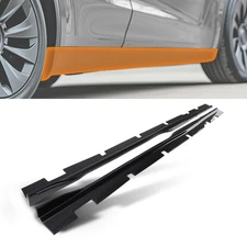 Side Body Extension Panel Kit for Dodge Charger 15-23 Black ABS 2PC