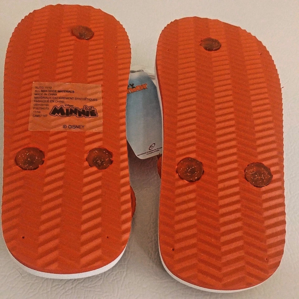 Chanclas Sandalias Minnie Mouse Niñas Zapatos XL 11/12 Disney Tacón Correa Lunares Foto 4 de 4