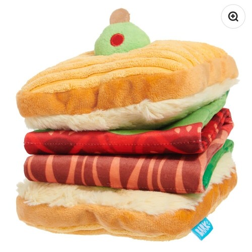 Bark Box Dog Toys Pups Diner Barkin Lettuce & Tomutto, Crinkle Squeaker S-M NWT - Picture 3 of 8