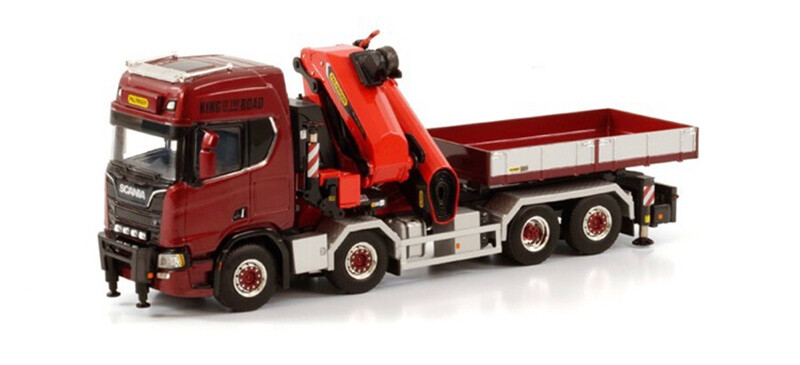 1:50 for WSI FOR SCANIA R CR20H 8X4 SWAP BODY WITH PALFINGER