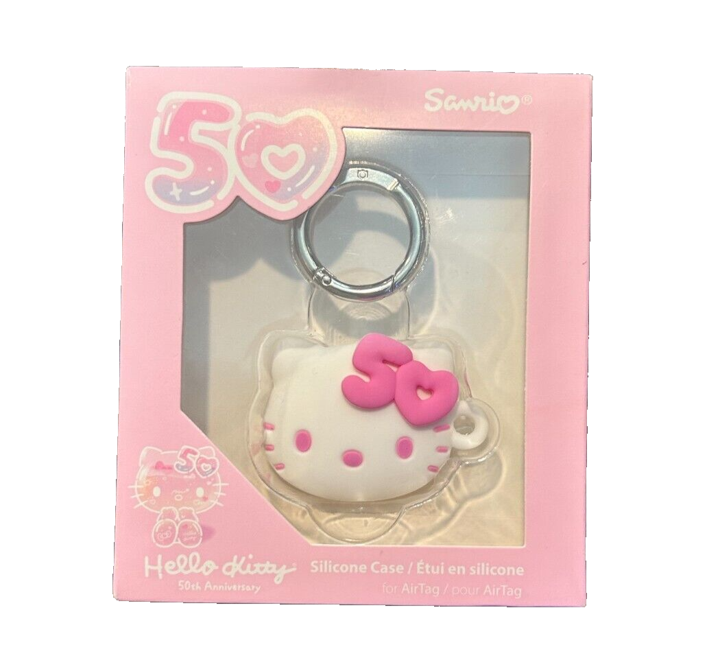 Hello Kitty 50th Anniversary Silicone AirTag Case by Hamee iFace Rare Limited Edition