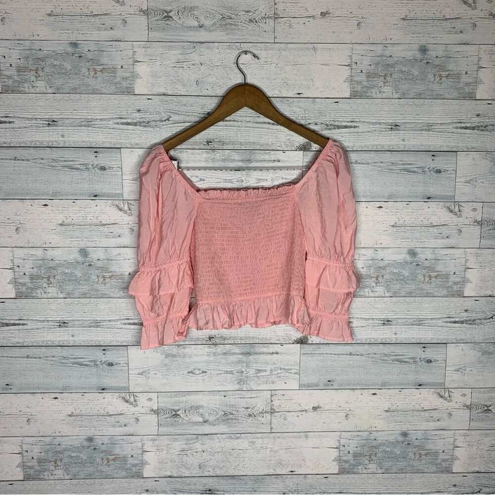 Forever 21 smocked off the shoulder top 2025