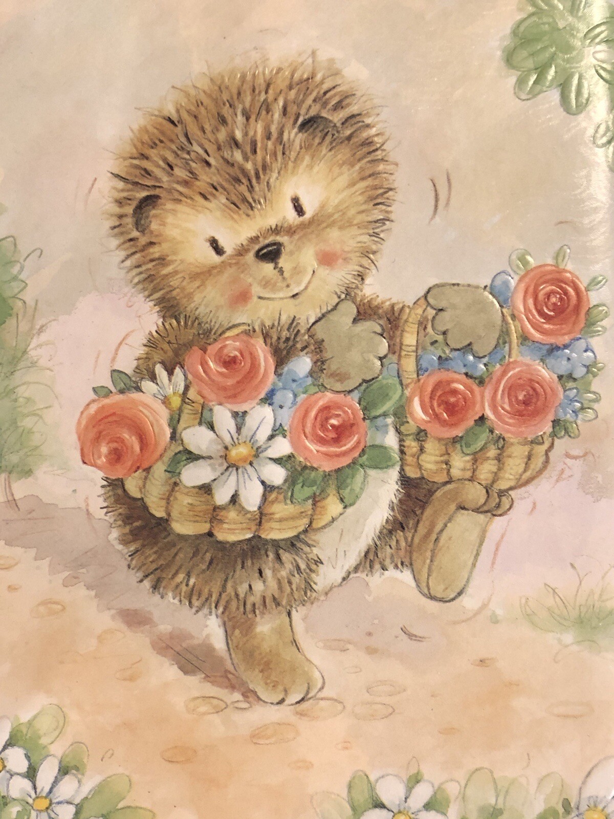 Vintage Mother’s Day Greeting Cards Lot Simon Elvin Teddy Bear Hedgehog ~ Unused