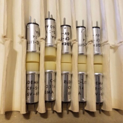 Lot 10 Eldema CF03-WTS-2114 Indicator C-Lites Cartridge Lamps 6V 60mA CF-S-2114