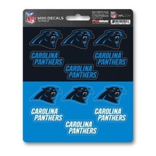 Carolina Panthers Stickers Die Cut Mini Decals 12-Pack Sticker Sheet