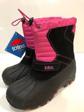 Totes Girls' Winter Snow Waterproof Boots Youth Size 5 M