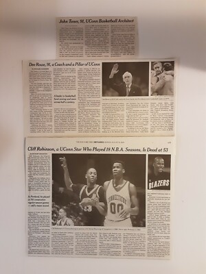 Cliff Robinson Dee Rowe Obituary University Of Connecticut - Main Image