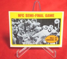 NFC Semi-Final Game TOPPS Football Card 1972 #136