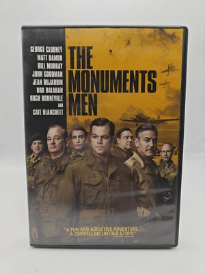 The Monuments Men DVD Widescreen 2014 (George Clooney, Matt Damon, John Goodman)