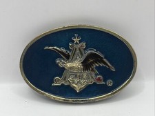 Anheuser Busch Enamel Belt Buckle 1980 Eagle Beer Logo "Limited Edition" D132
